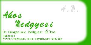 akos medgyesi business card